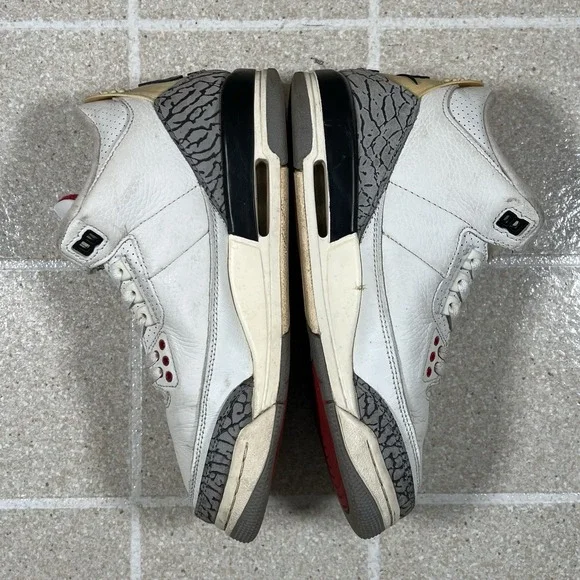 Nike Air Jordan 3‎ White Cement Reimagined GS Size 6.5Y Boys Sneakers DM0967-100 - Picture 7 of 7